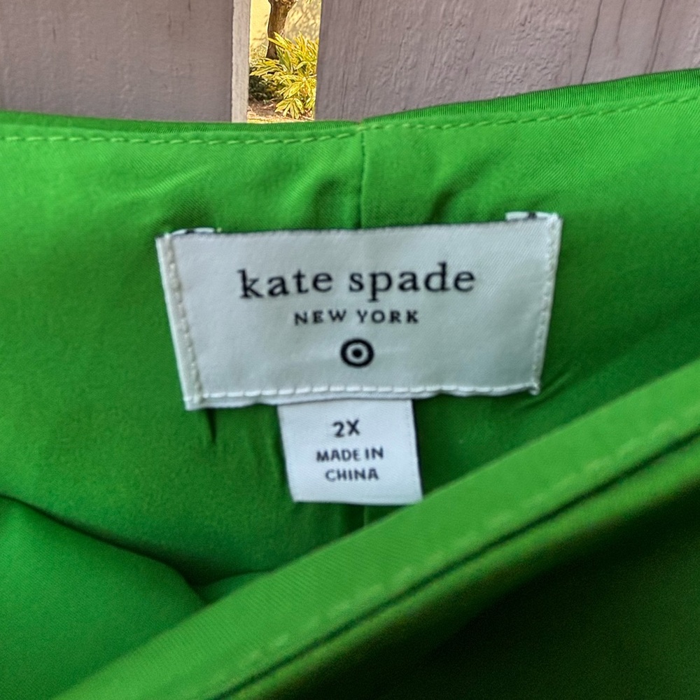 kate spade Bright Green Slip Dress with Tie Straps - Picture 6 of 11